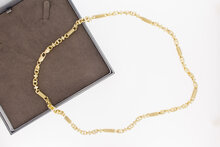 14 Karaat gouden Monte Carlo Koningsketting - 64 cm