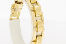 Vintage stavenarmband 14 karaat goud - 19,5 cm