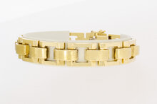 Vintage stavenarmband 14 karaat goud - 19,5 cm