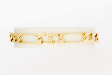 Figaro heren armband 18 karaat geelgoud - 20 cm