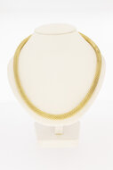 14 karaat gouden gevlochten collier - 44,8 cm