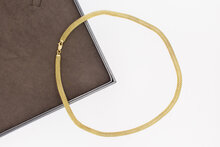 14 karaat gouden gevlochten collier - 44,8 cm