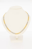 Infinity ketting 14 karaat bicolor goud - 61,8 cm
