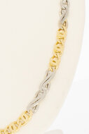 Infinity ketting 14 karaat bicolor goud - 61,8 cm