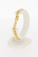 14 karaat gouden Gourmet Plaatarmband - 18,8 cm