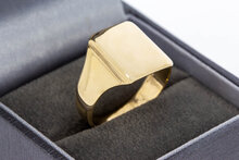 Gouden zegelring heren 14 karaat - 19,5 mm