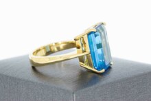 Gouden ring dames 18 karaat met topaas - 17,3 mm