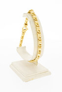 Gouden armband heren 18 karaat - valkoog, 24,1 cm