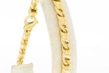 Gouden armband heren 18 karaat - valkoog, 24,1 cm