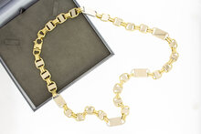Gouden koningsketting heren 18 karaat - 72,5 cm
