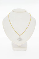Witgouden hanger 14 karaat met diamant