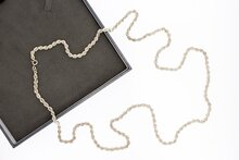 Zilveren koordketting 925 - 90 cm