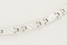 Zilveren schakelcollier 925 dames - 42,5 cm