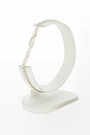 Zilveren gourmetarmband 925 gewalst - 20 cm
