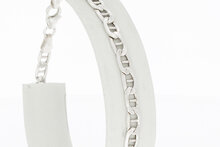 Zilveren valkenoog armband 925 - 19 cm