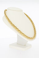 Gouden vossenstaart ketting 14 karaat - 45,4 cm