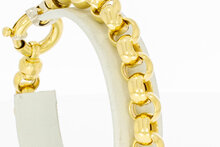 Gouden jasseron armband 18 karaat goud - 21,5 cm