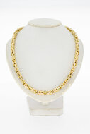Gouden byzantijnse koningsketting 14 karaat - 60,5 cm