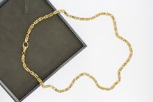 Gouden byzantijnse koningsketting 14 karaat - 60,5 cm