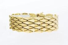 Vintage brede gouden armband 14 karaat - 19,9 cm (40,2 g)