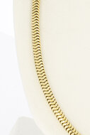 Gouden slangencollier 14 karaat - 42 cm