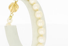 Gouden parelarmband 14 karaat - 21 cm