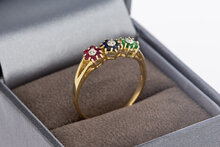 14 karaat geelgouden vintage ring  18,7 mm