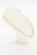 18 karaat geelgouden gourmetketting  60 cm