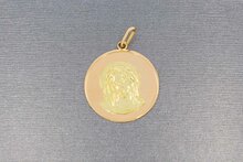 18 karaat gouden vintage Maria-hanger  3,8 cm