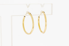 14 karaat gouden oorringen voor dames  1,9 cm