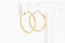 14 karaat gouden oorringen voor dames  1,9 cm
