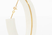 14 karaat gouden Venetiaans armbandje  20,5 cm