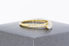 9 karaat gele damesring  17,9 mm