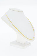 Gouden figaro ketting 14 karaat - 46,7 cm