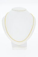 Gouden figaro ketting 14 karaat - 46,7 cm