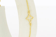 9 karaat fantasie dames armbandje - 18,5 cm