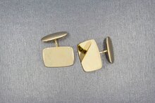 Gouden manchetknopen 14 karaat - 2 cm