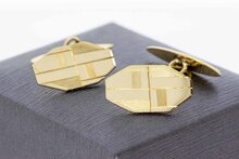 Gouden manchetknopen 14 karaat (6,9 g)