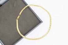 14 Karaat gouden gewalst Gourmet Collier - 40,2 cm