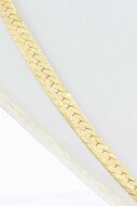14 Karaat gouden gewalst Gourmet Collier - 40,2 cm