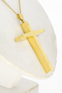 Gouden kruis hanger 18 karaat - 4,8 cm
