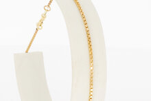 14 karaat gouden Venetiaans armbandje  20,8 cm