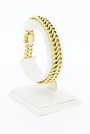14 Karaat gouden gevlochten armband 20 cm