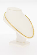 Dames koordketting 14 karaat goud  - 45,5 cm
