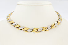 18 Karaat gevlochten ketting  - 61,5  cm
