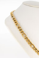 Figaro ketting 14 Karaat goud - 45,5 cm