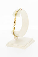 14 Karaat Valkoog armband- 19,8 cm