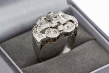 18 Karaat witgouden Diaman ring - 16,8 mm