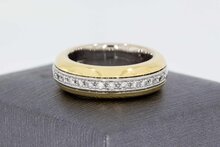18 Karaat gouden dames ring  0.28 ct  - 17,6 mm