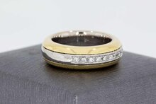 18 Karaat gouden dames ring  0.28 ct  - 17,6 mm